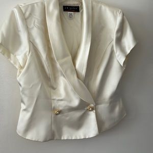Off white satin dress top.